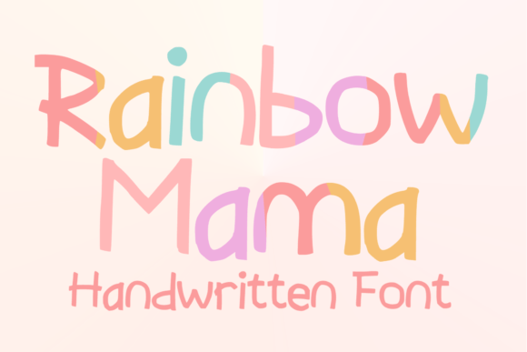 Adding a Playful Touch: The Rainbow Mama Typeface for Your Creative Projects
