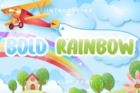 Bold Rainbow: A Playful Font for Vibrant Designs