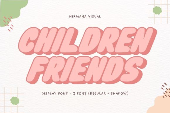 Children Friends: A Friendly Display Font for Joyful Designs