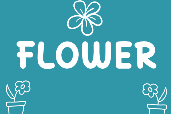Flower Font: A Groovy Display Typeface for Creative Projects