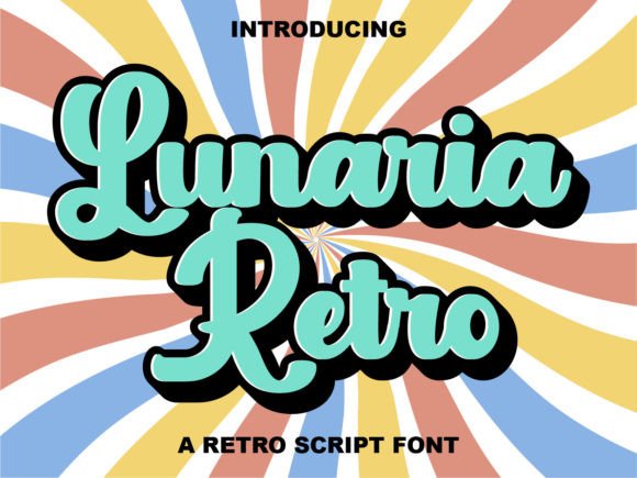 Lunaria Retro: A Quirky Display Font with 70s and 80s Flair