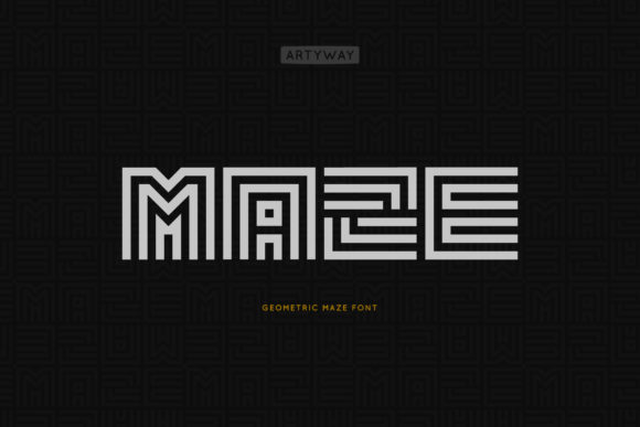 Maze: A Geometric Display Font for Bold Ideas