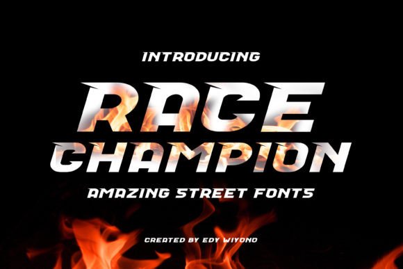 Race Champion: A Modern Typeface for Speed and Impact
