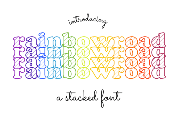 Rainbow Road: A Display Font for Bold, Creative Projects