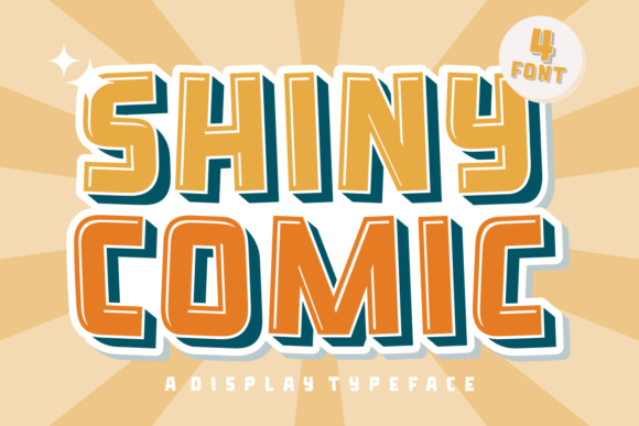 Shiny Comic: The Playfully Nostalgic Display Font for Modern Designs