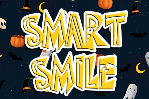 Smart Smile: A Fun, Bold Display Font for Creative Projects
