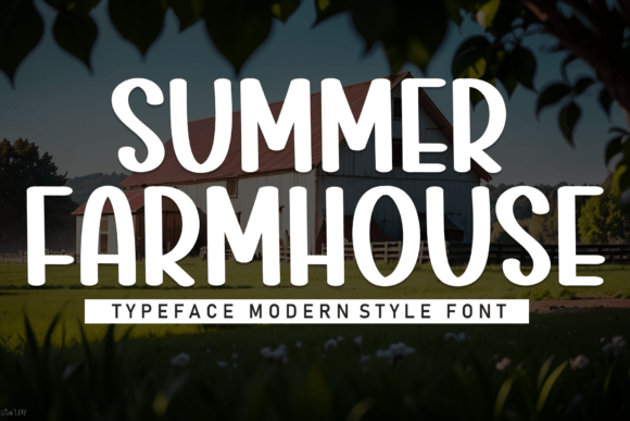 Summer Farmhouse: A Display Font for Effortless Sophistication